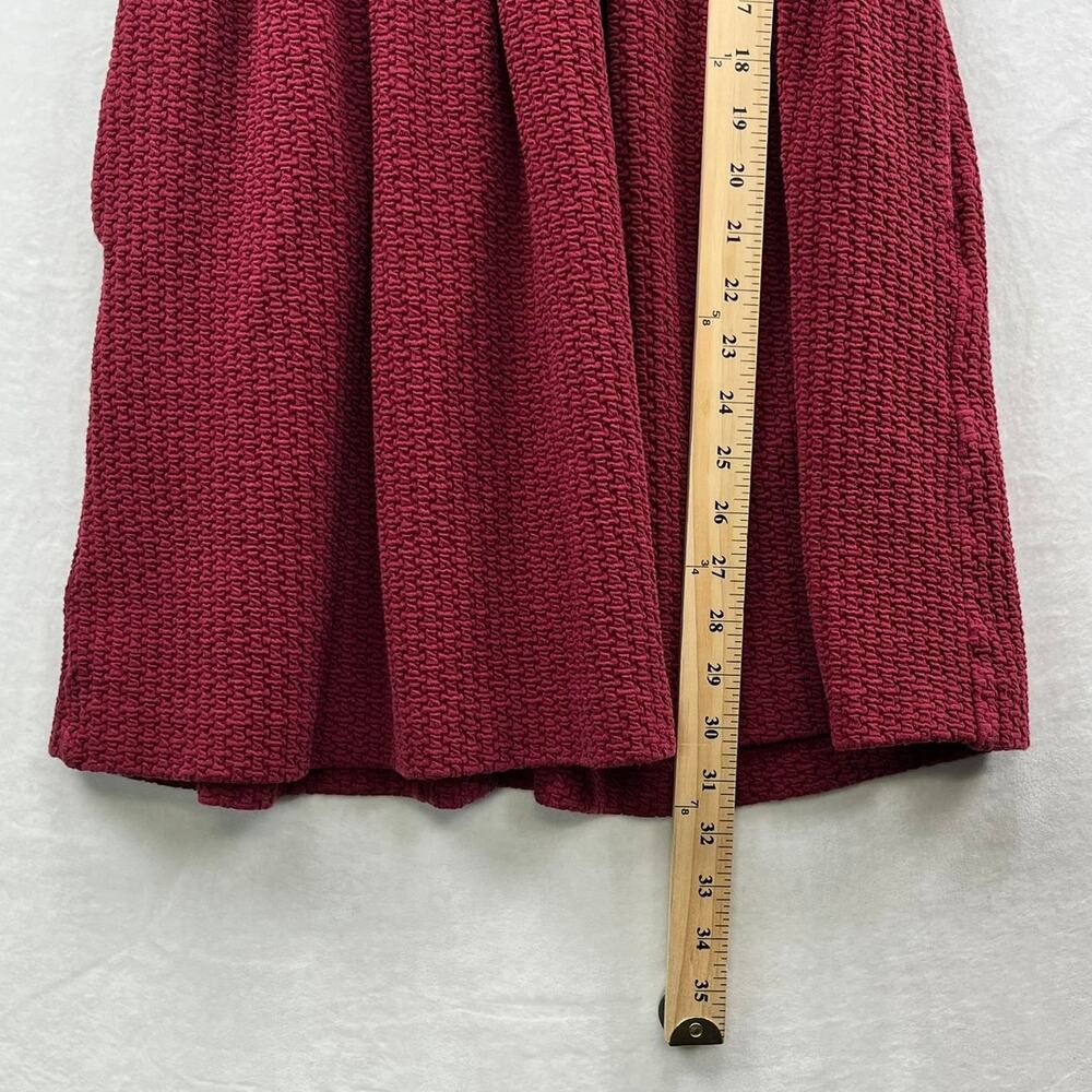 Anthropologie Ganni Burgundy Pinnacle Pleated Sleeveless Fit & Flare Dress  XS - Picture 10 of 15